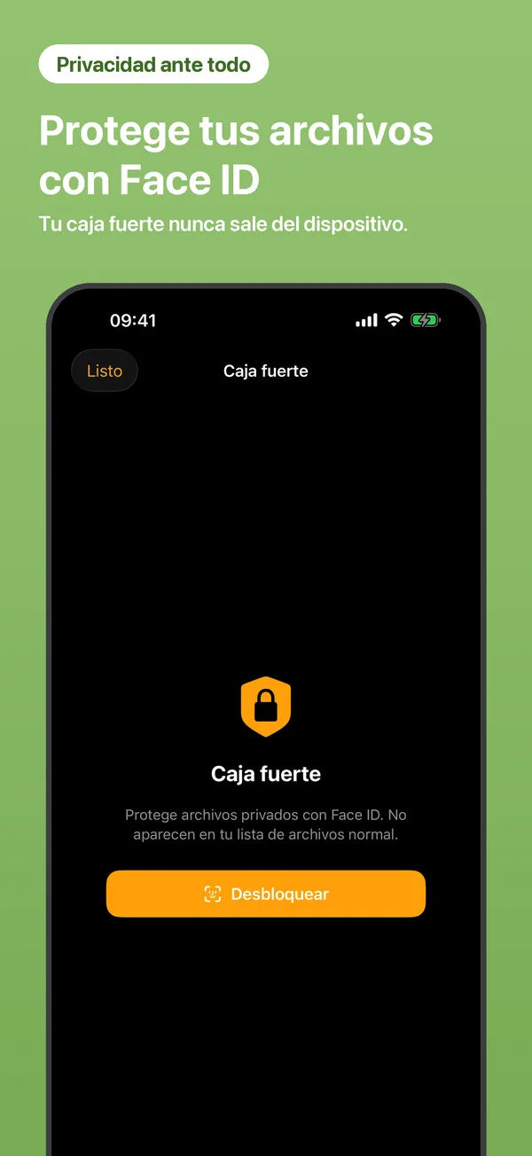 Protege tus archivos privados con Face ID